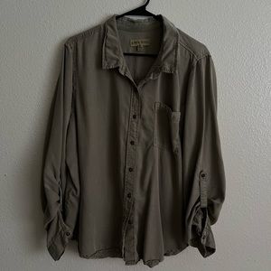 Oversized button-down shirt